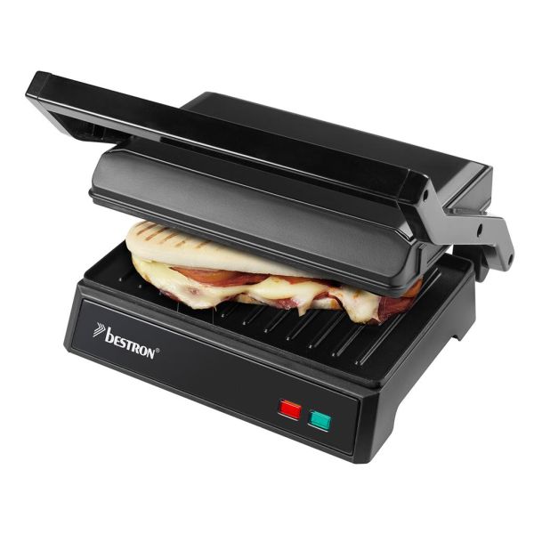 APM124BL Kontaktgrill Sandwichmaker, 1000 Watt, schwarz