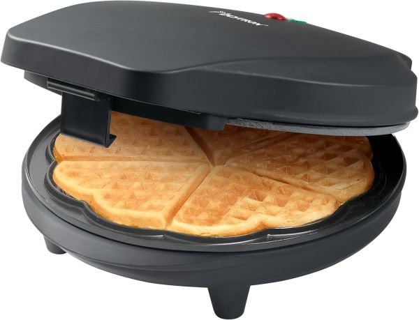 ASW217BL Waffeleisen, Herzwaffeln, 700W, schwarz