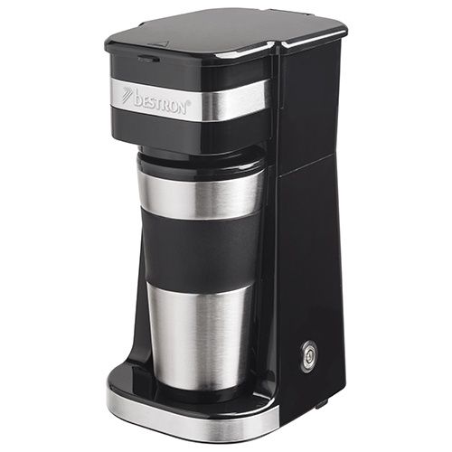 Bestron ACM112Z Kaffeemaschine mit Thermobecher to go schwarz