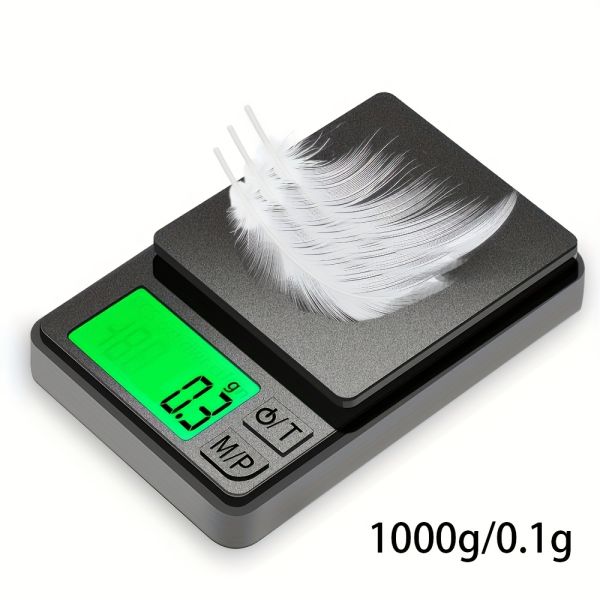 Digitale Mini Präzisions-Taschenwaage 1000g, 0.1g Abstufung