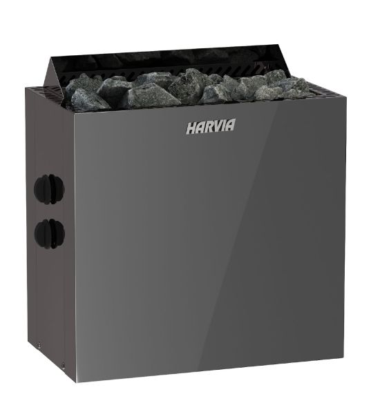 Saunaofen QUBIC BQ80, 8 kW, BlackSteel, integrierte Steuerung