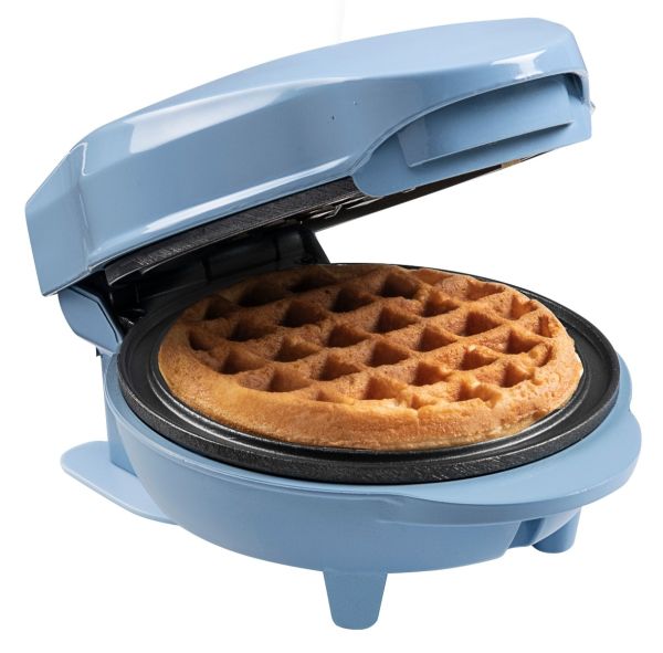 Bestron AMW500B Mini Waffeleisen, blau