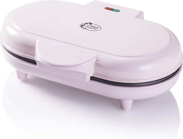 Bestron ADWM1000P Doppel Herzwaffelautomat, pink