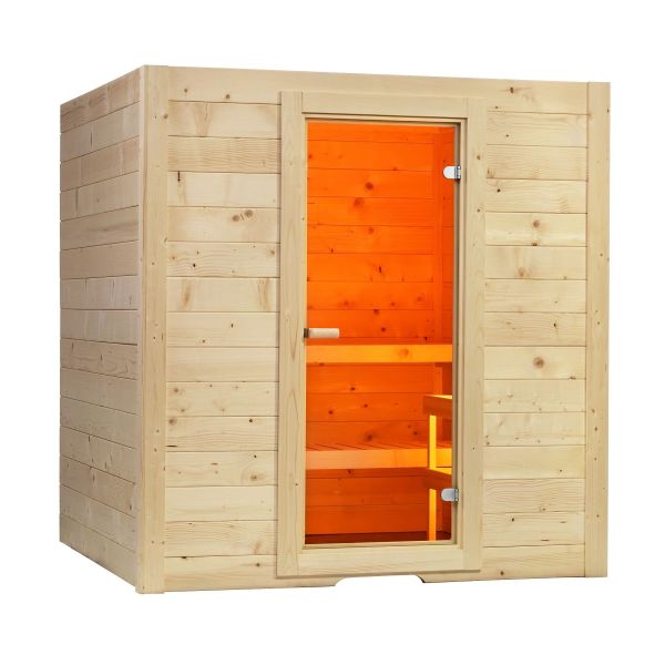 Massivholzsauna Basic Large 1945 x 1865 x 2040 mm