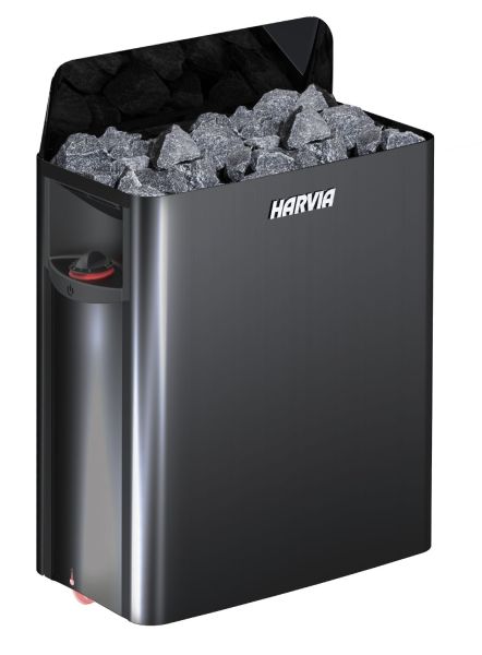 Saunaofen The Wall SW60 BlackSteel, 6 kW, integrierte Steuerung