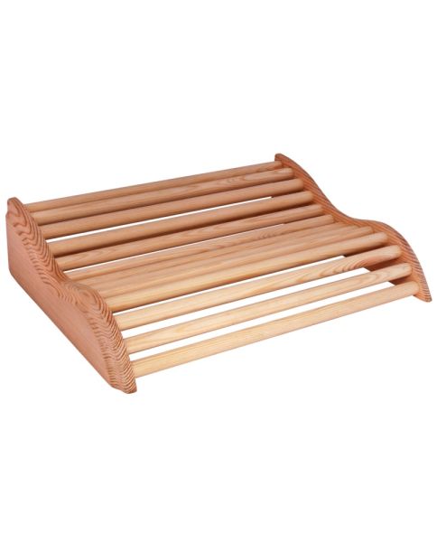 Sauna Holzkopfstütze helles Holz