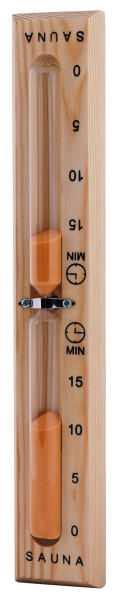 Sanduhr Basic 15 Minuten Sand in orange