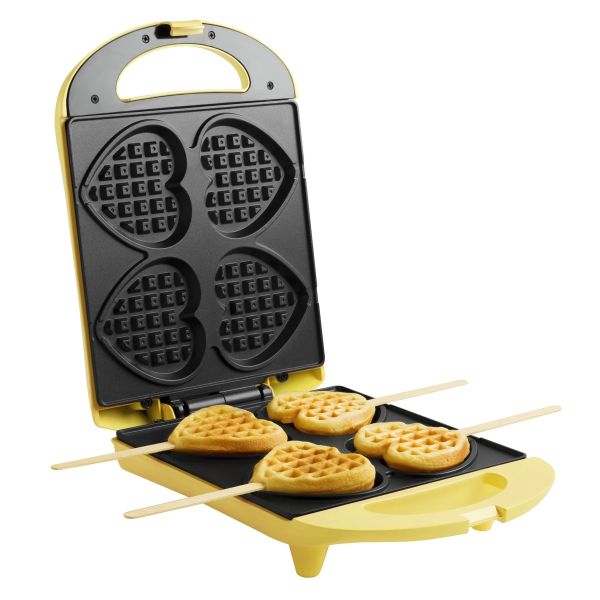 Bestron DSW271 Herzwaffelautomat am Stiel, vanilla