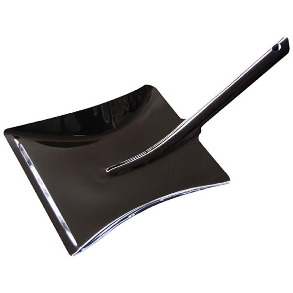 Kehrschaufel Metall, schwarz lackiert, ohne Lippe